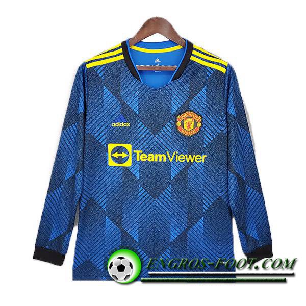 Maillot de Foot Manchester United Exterieur Long Sleeve 2021/2022