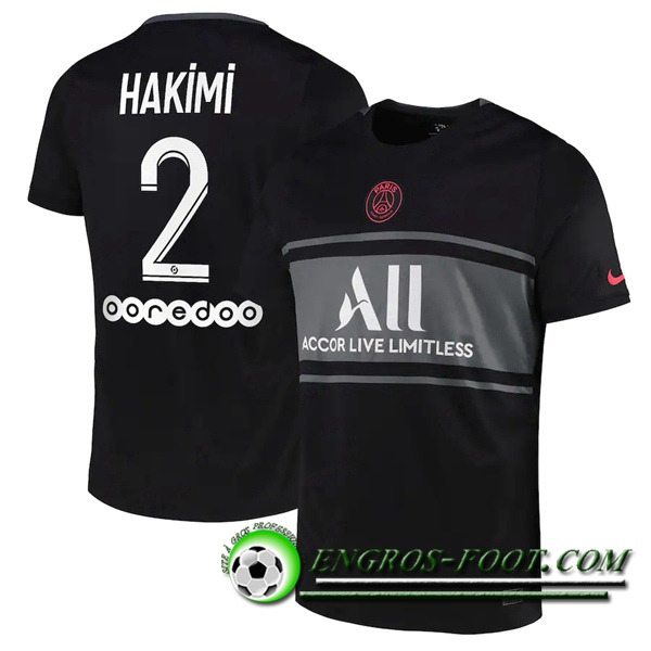 Maillot de Foot Jordan PSG (Hakimi 2) Third 2021/2022