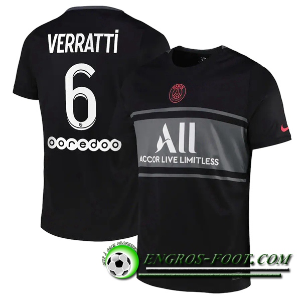 Maillot de Foot Jordan PSG (Verratti 6) Third 2021/2022