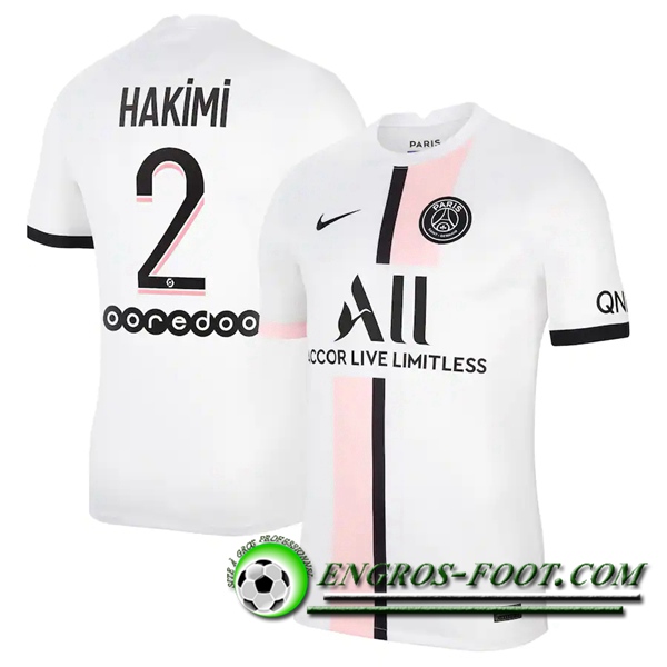 Maillot de Foot Jordan PSG (Hakimi 2) Exterieur 2021/2022