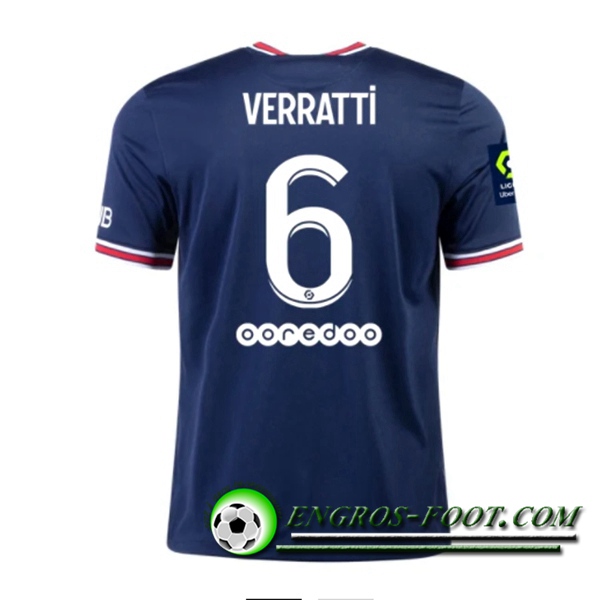 Maillot de Foot Jordan PSG (Verratti 6) Domicile 2021/2022