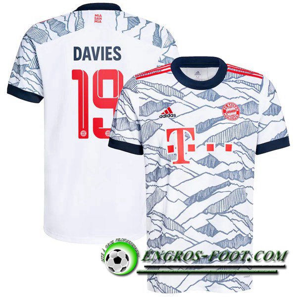 Maillot de Foot Bayern Munich (Davies 19) Third 2021/2022