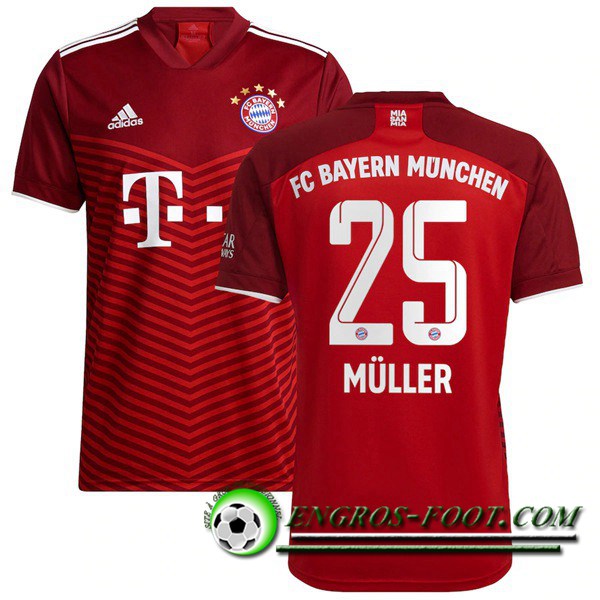 Maillot de Foot Bayern Munich (Muller 25) Domicile 2021/2022