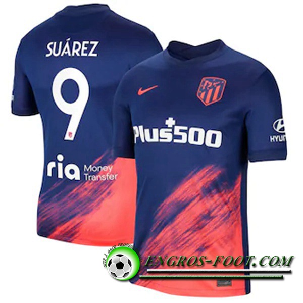 Maillot de Foot Atletico Madrid (Suarez 9) Third 2021/2022