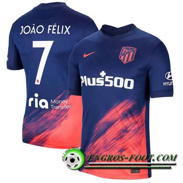 Maillot de Foot Atletico Madrid (Joao Felix 7) Third 2021/2022