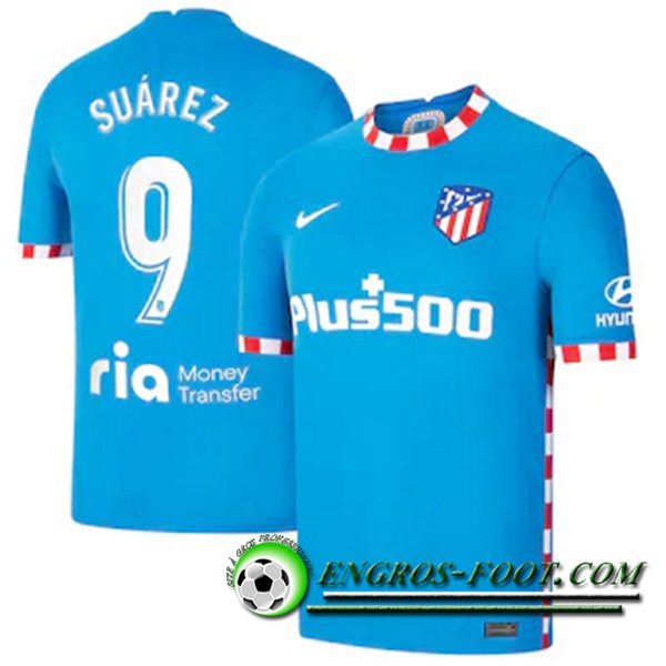 Maillot de Foot Atletico Madrid (Suarez 9) Exterieur 2021/2022