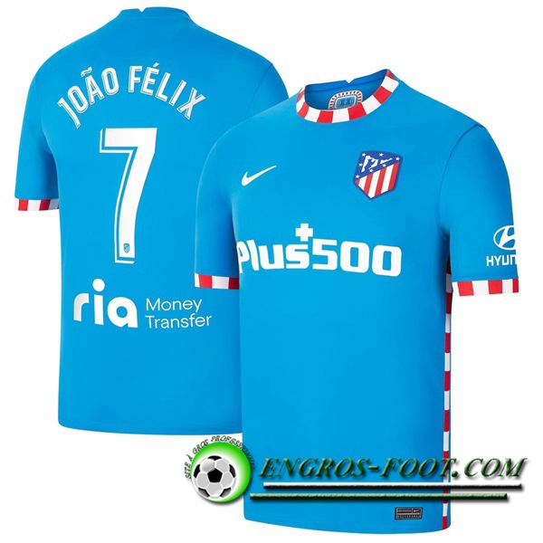 Maillot de Foot Atletico Madrid (Joao Felix 7) Exterieur 2021/2022