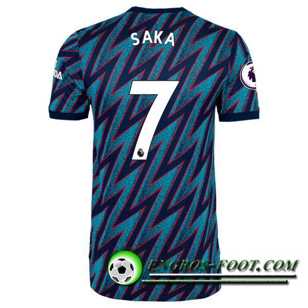 Maillot de Foot FC Arsenal (Bukayo Saka 7) Third 2021/2022