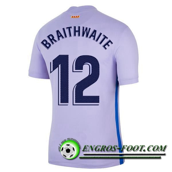 Maillot de Foot FC Barcelone (Martin Brathwaie 12) Exterieur 2021/2022