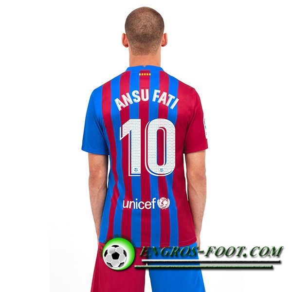 Maillot de Foot FC Barcelone (Ansu Fati 10) Domicile 2021/2022