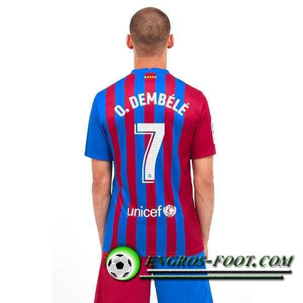 Maillot de Foot FC Barcelone (O.Dembele 7) Domicile 2021/2022