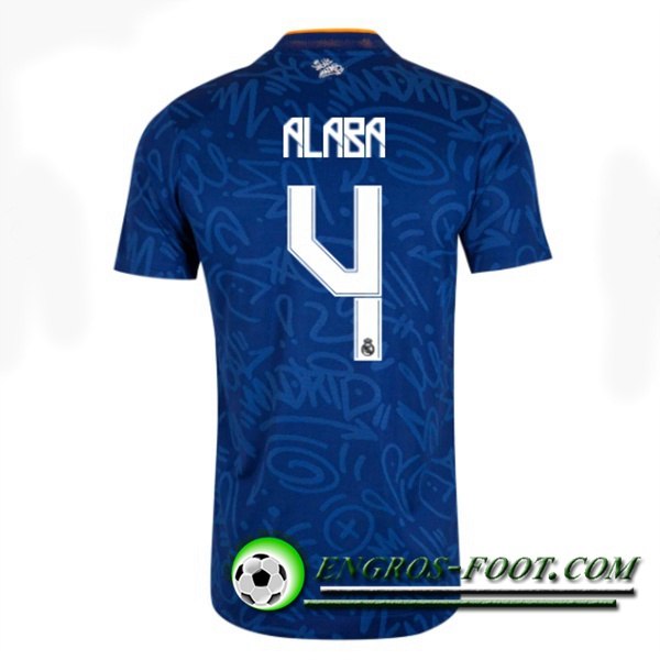 Maillot de Foot Real Madrid (Alaba 4) Exterieur 2021/2022