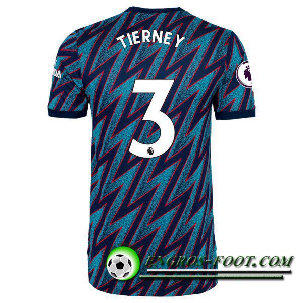 Maillot de Foot FC Arsenal (Kieran Tierney 3) Third 2021/2022