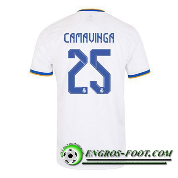 Maillot de Foot Real Madrid (Camavinga 25) Domicile 2021/2022