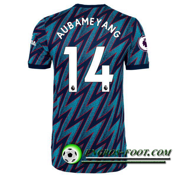 Maillot de Foot FC Arsenal (Pierre-Emerick Aubameyang 14) Third 2021/2022