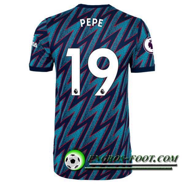 Maillot de Foot FC Arsenal (Nicolas Pepe 19) Third 2021/2022