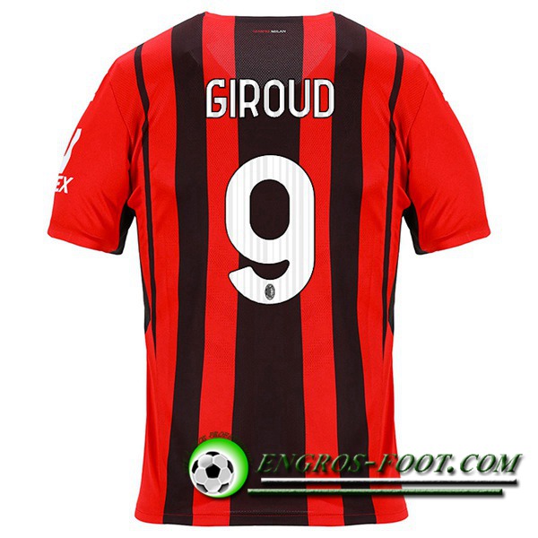 Maillot de Foot AC Milan (GIROUD 9) Domicile 2021/2022