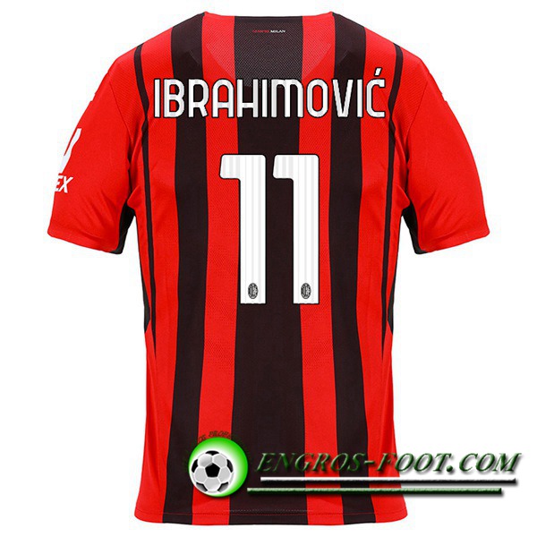 Maillot de Foot AC Milan (IBRAHIMOVIC 11) Domicile 2021/2022