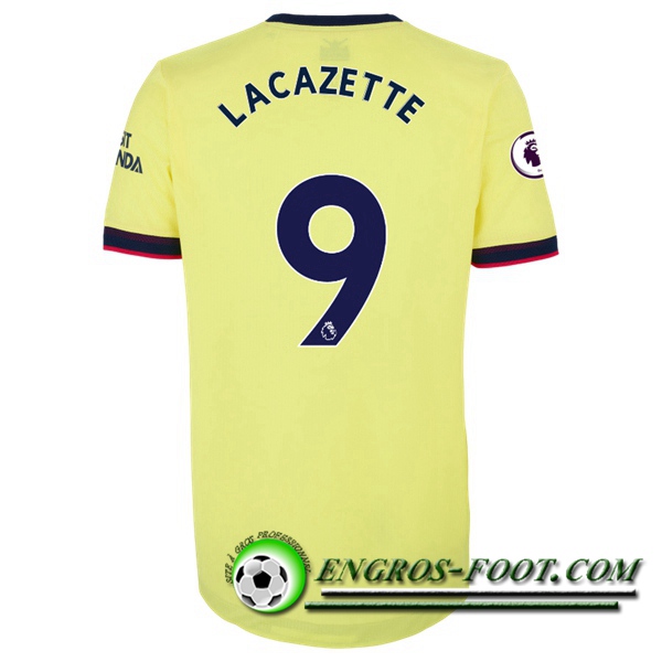 Maillot de Foot FC Arsenal (Alexandre Lacazette 9) Exterieur 2021/2022