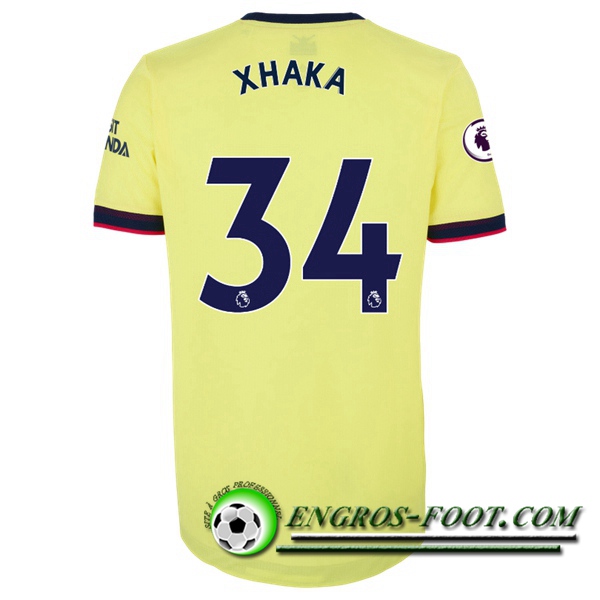 Maillot de Foot FC Arsenal (Granit Xhaka 34) Exterieur 2021/2022