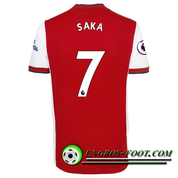 Maillot de Foot FC Arsenal (Bukayo Saka 7) Domicile 2021/2022