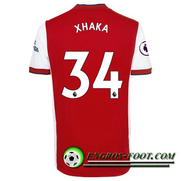 Maillot de Foot FC Arsenal (Granit Xhaka 34) Domicile 2021/2022