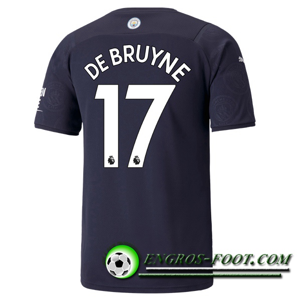 Maillot de Foot Manchester City (DEBRUYNE 17) Third 2021/2022