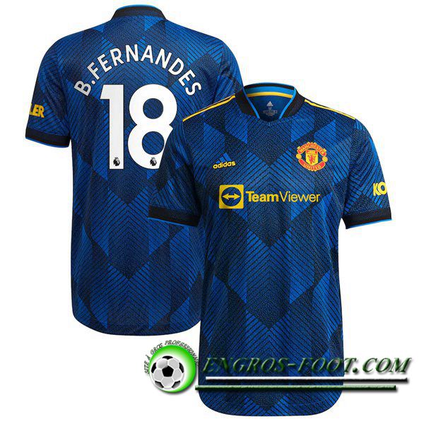 Maillot de Foot Manchester United (B.Fernandes 18) Third 2021/2022