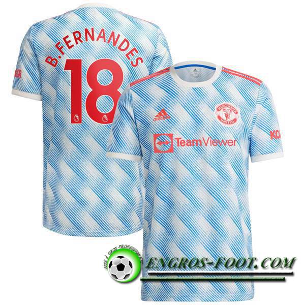 Maillot de Foot Manchester United (B.Fernandes 18) Exterieur 2021/2022