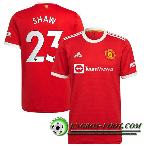 Maillot de Foot Manchester United (Shaw 23) Domicile 2021/2022