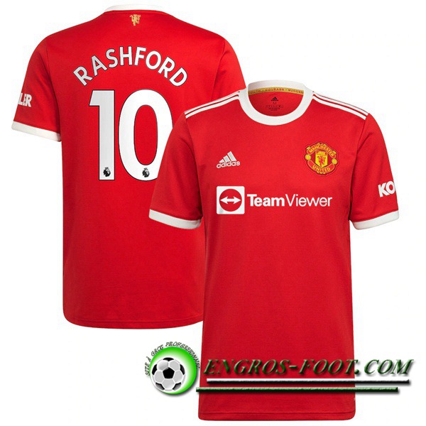 Maillot de Foot Manchester United (Rashford 10) Domicile 2021/2022