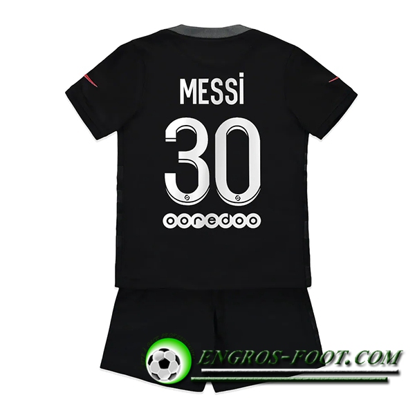 Maillot de Foot Jordan PSG (Messi 30) Enfant Third 2021/2022