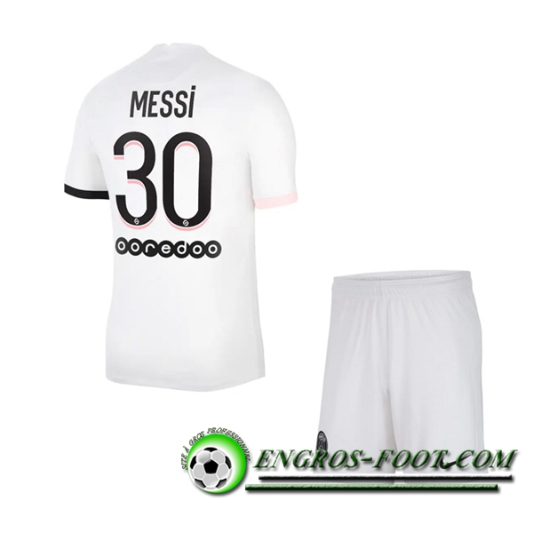 Maillot de Foot Jordan PSG (Messi 30) Enfant Exterieur 2021/2022