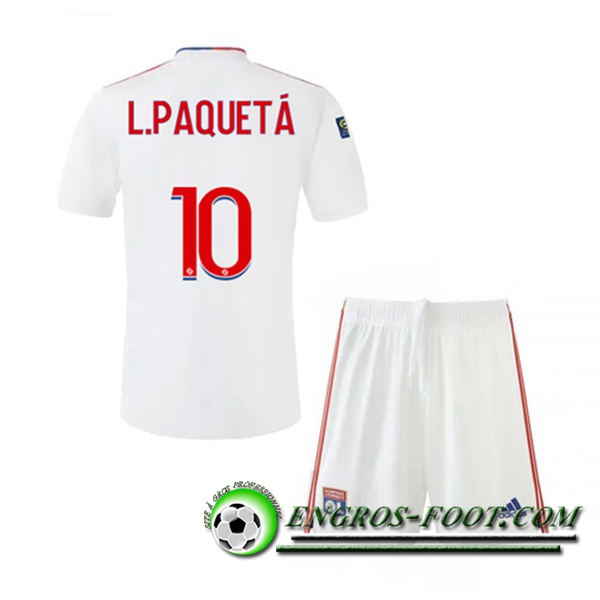 Maillot de Foot Lyon (L.PAQUEYA 10) Enfant Domicile 2021/2022