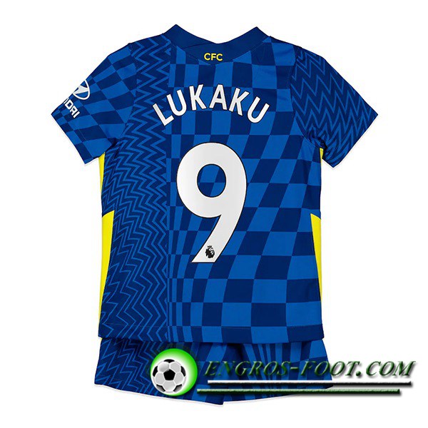 Maillot de Foot FC Chelsea (Lukaku 9) Enfant Domicile 2021/2022