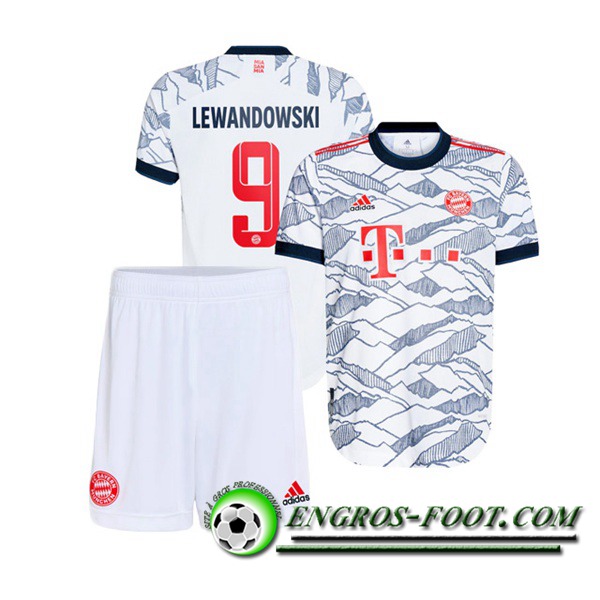 Maillot de Foot Bayern Munich (Lewandowski 9) Enfant Third 2021/2022