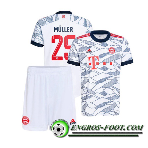 Maillot de Foot Bayern Munich (Muller 25) Enfant Third 2021/2022