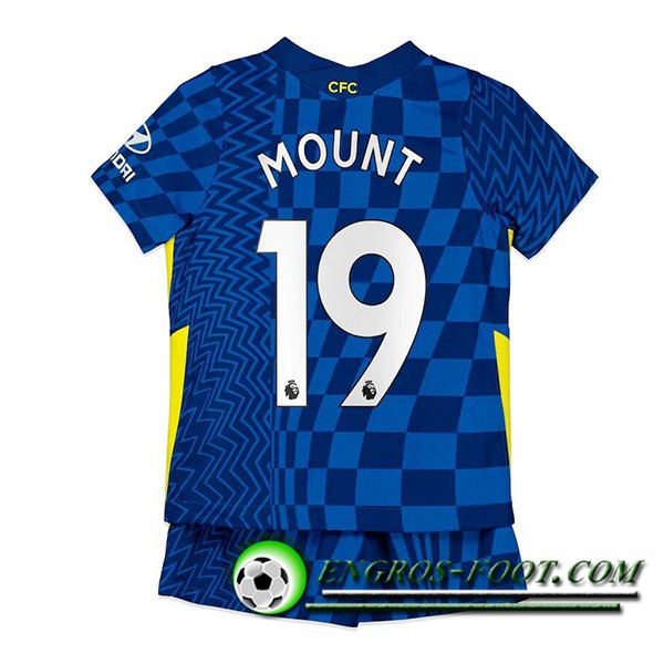 Maillot de Foot FC Chelsea (Mount 19) Enfant Domicile 2021/2022