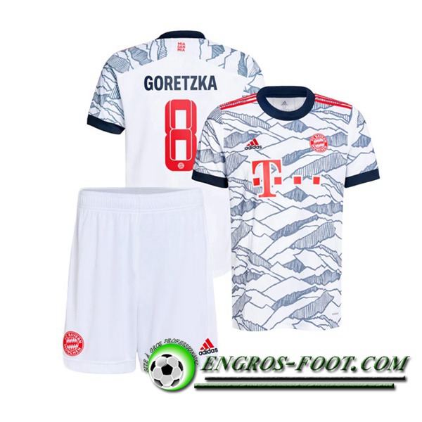 Maillot de Foot Bayern Munich (Goretzka 8) Enfant Third 2021/2022