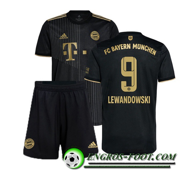 Maillot de Foot Bayern Munich (Lewandowski 9) Enfant Exterieur 2021/2022