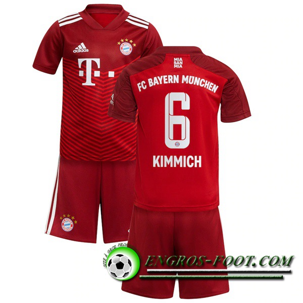 Maillot de Foot Bayern Munich (Kimmich 6) Enfant Domicile 2021/2022