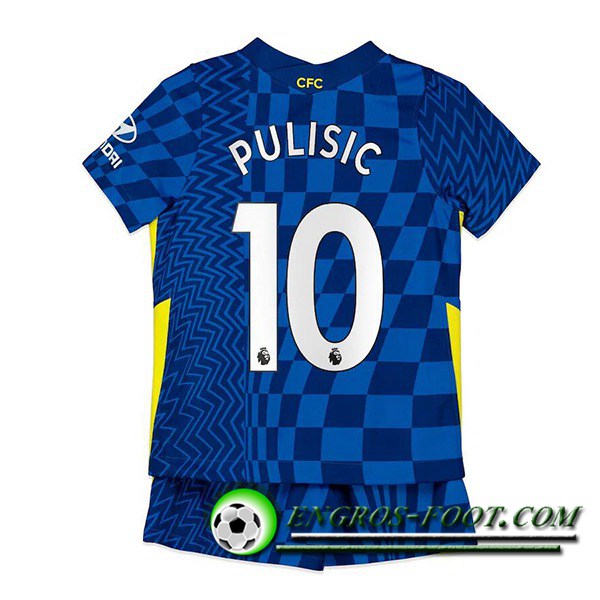 Maillot de Foot FC Chelsea (Pulisic 10) Enfant Domicile 2021/2022