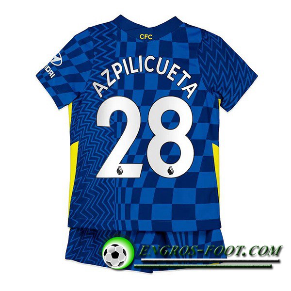 Maillot de Foot FC Chelsea (Azpilicueta 28) Enfant Domicile 2021/2022