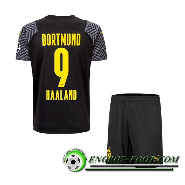 Maillot de Foot Dortmund BVB (Haaland 9) Enfant Exteieuir 2021/2022