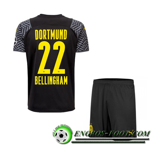 Maillot de Foot Dortmund BVB (Bellingham 22) Enfant Exteieuir 2021/2022