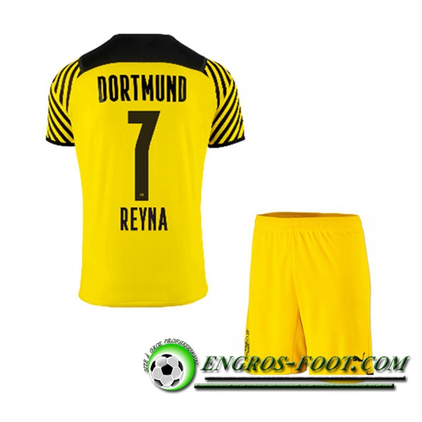 Maillot de Foot Dortmund BVB (Reyna 7) Enfant Domicile 2021/2022