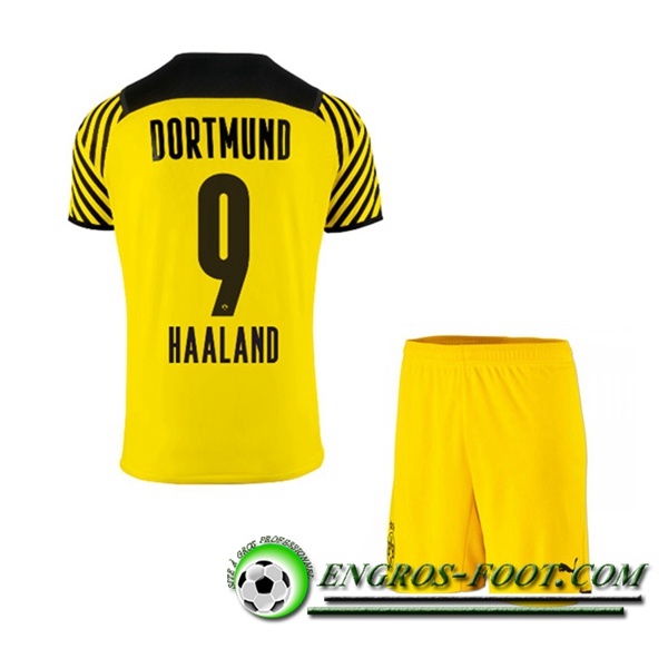 Maillot de Foot Dortmund BVB (Haaland 9) Enfant Domicile 2021/2022