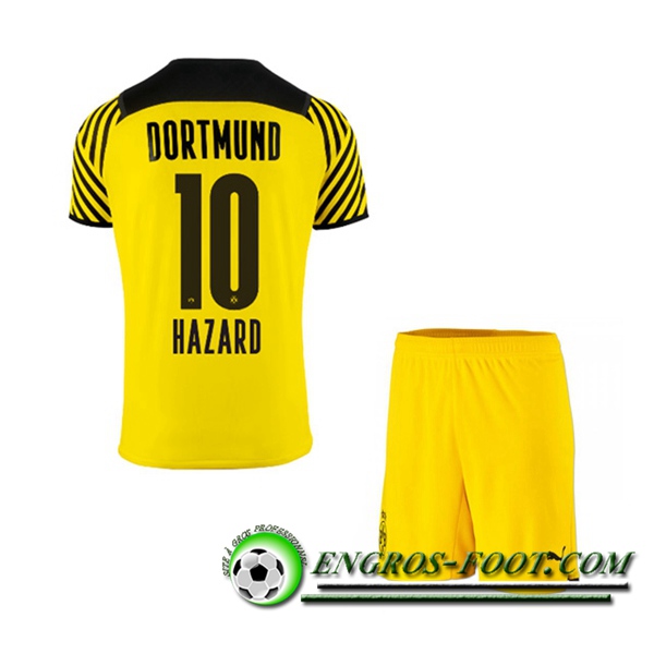 Maillot de Foot Dortmund BVB (Hazard 10) Enfant Domicile 2021/2022