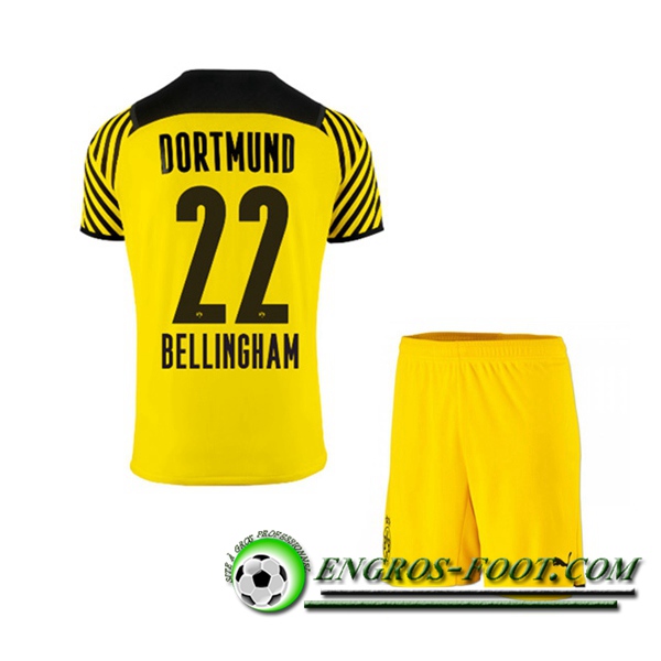 Maillot de Foot Dortmund BVB (Bellingham 22) Enfant Domicile 2021/2022