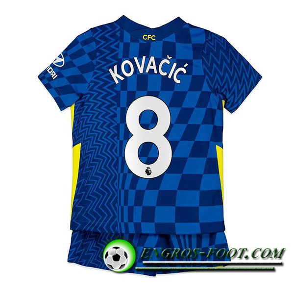 Maillot de Foot FC Chelsea (Kovacic 8) Enfant Domicile 2021/2022